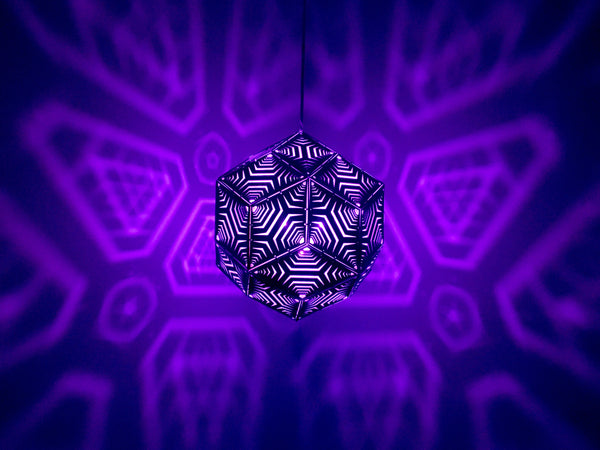 As Luck Would Have It - Rhombic Triacontahedron Pendant Lantern